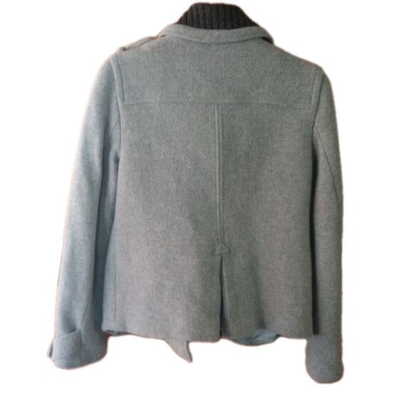 J. CREW women's Stadium Cloth Wool Pea Coat 0 Nello Gori Gray Hermione Granger - Picture 4 of 10